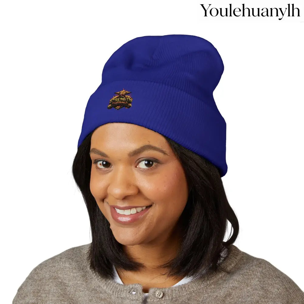 Classic Embroidered Beanie - Hats