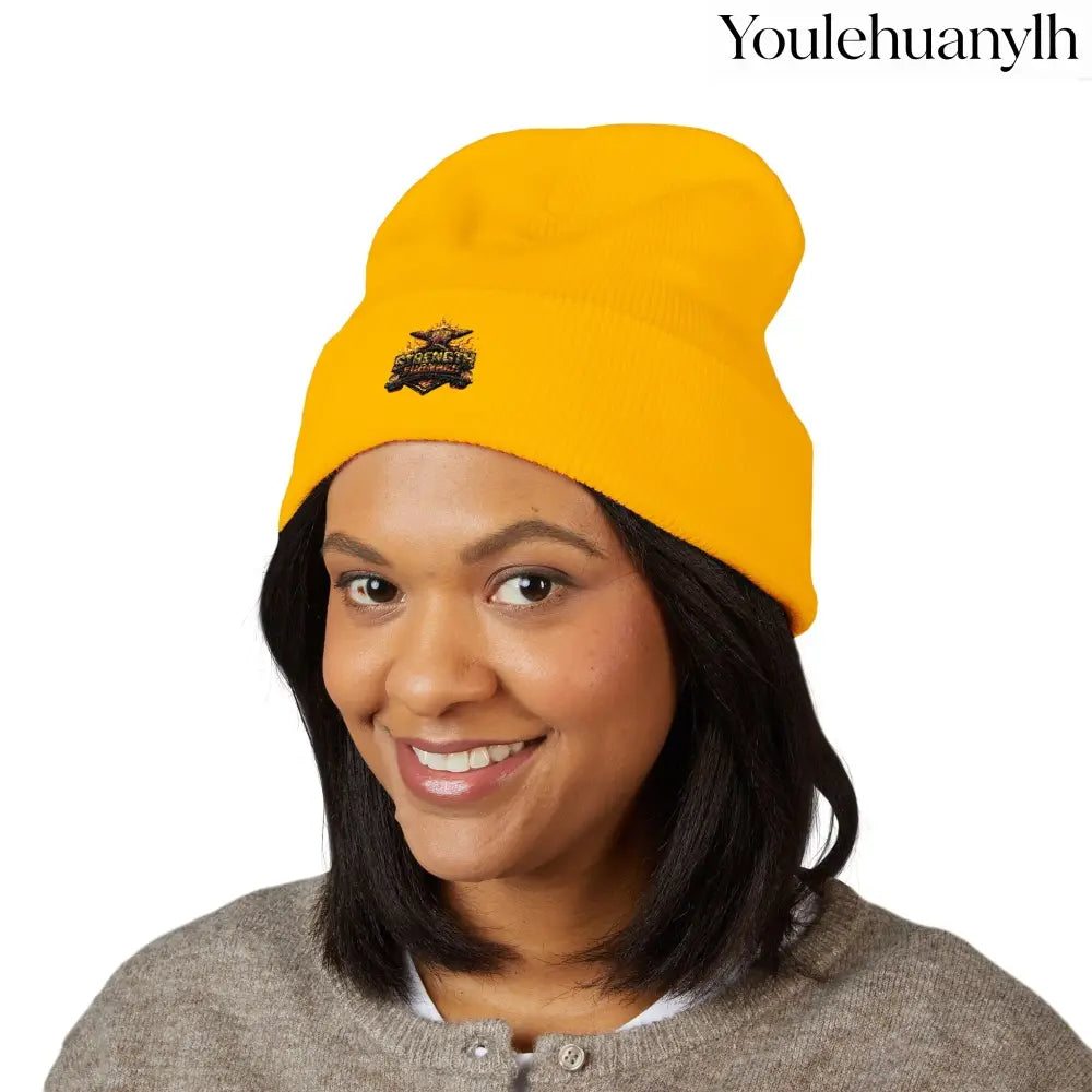 Classic Embroidered Beanie - Hats