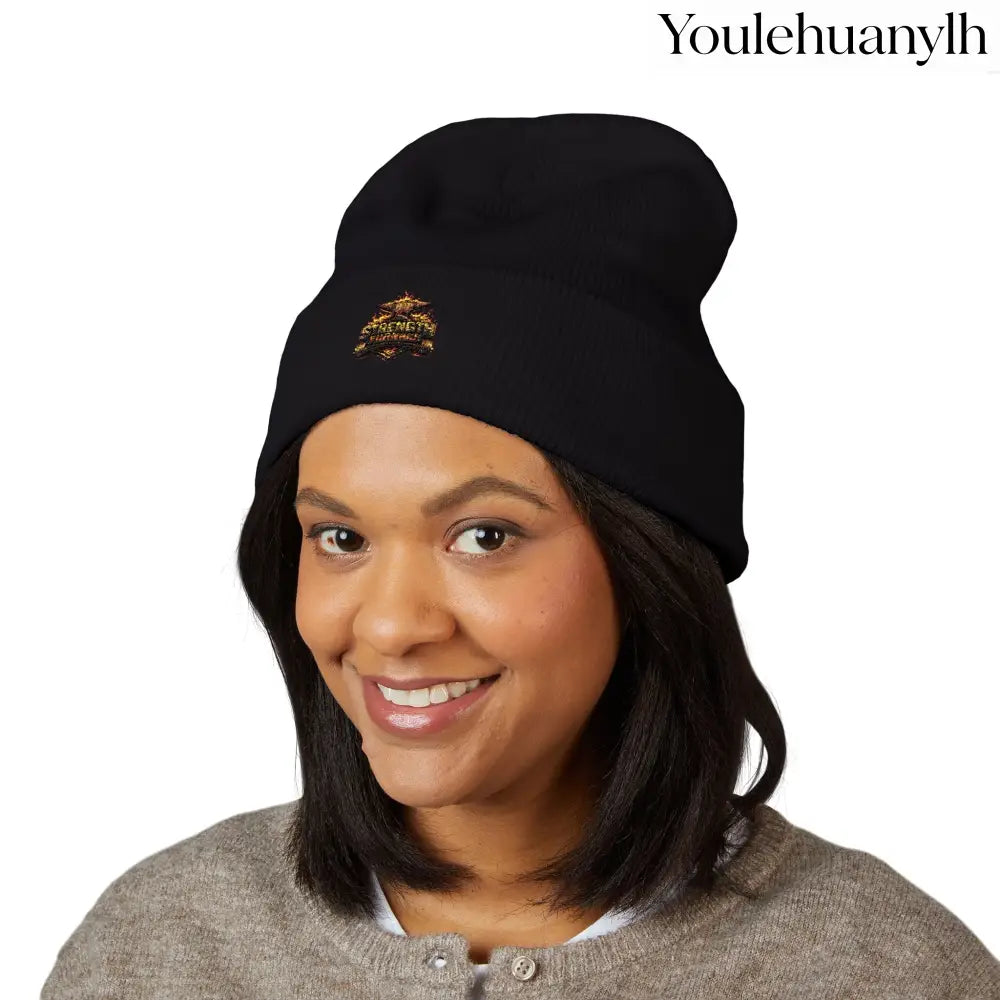 Classic Embroidered Beanie - Hats