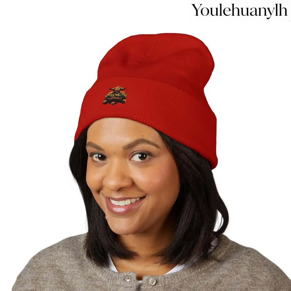 Classic Embroidered Beanie - Hats