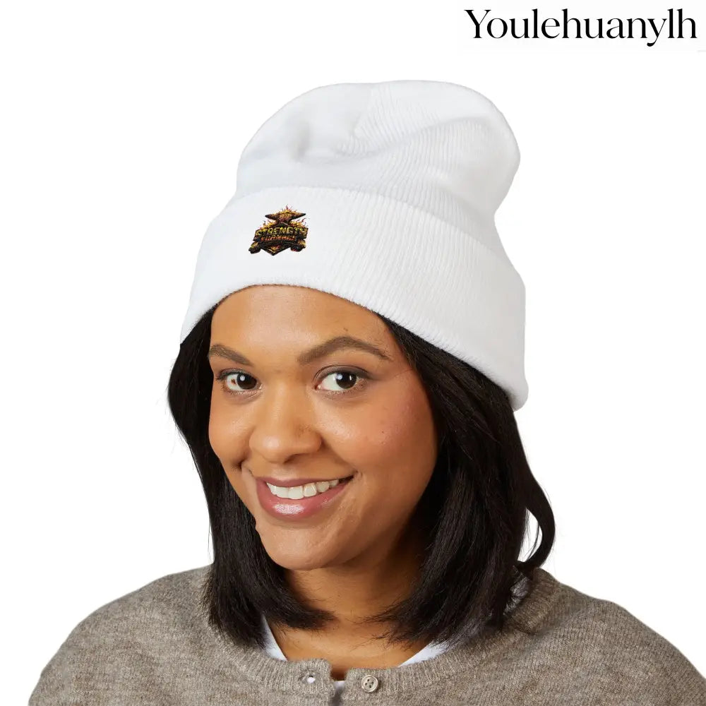 Classic Embroidered Beanie - Hats
