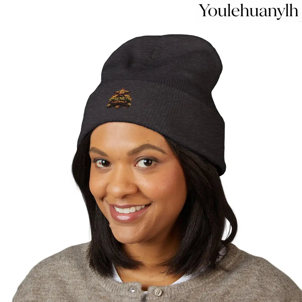 Classic Embroidered Beanie - Hats