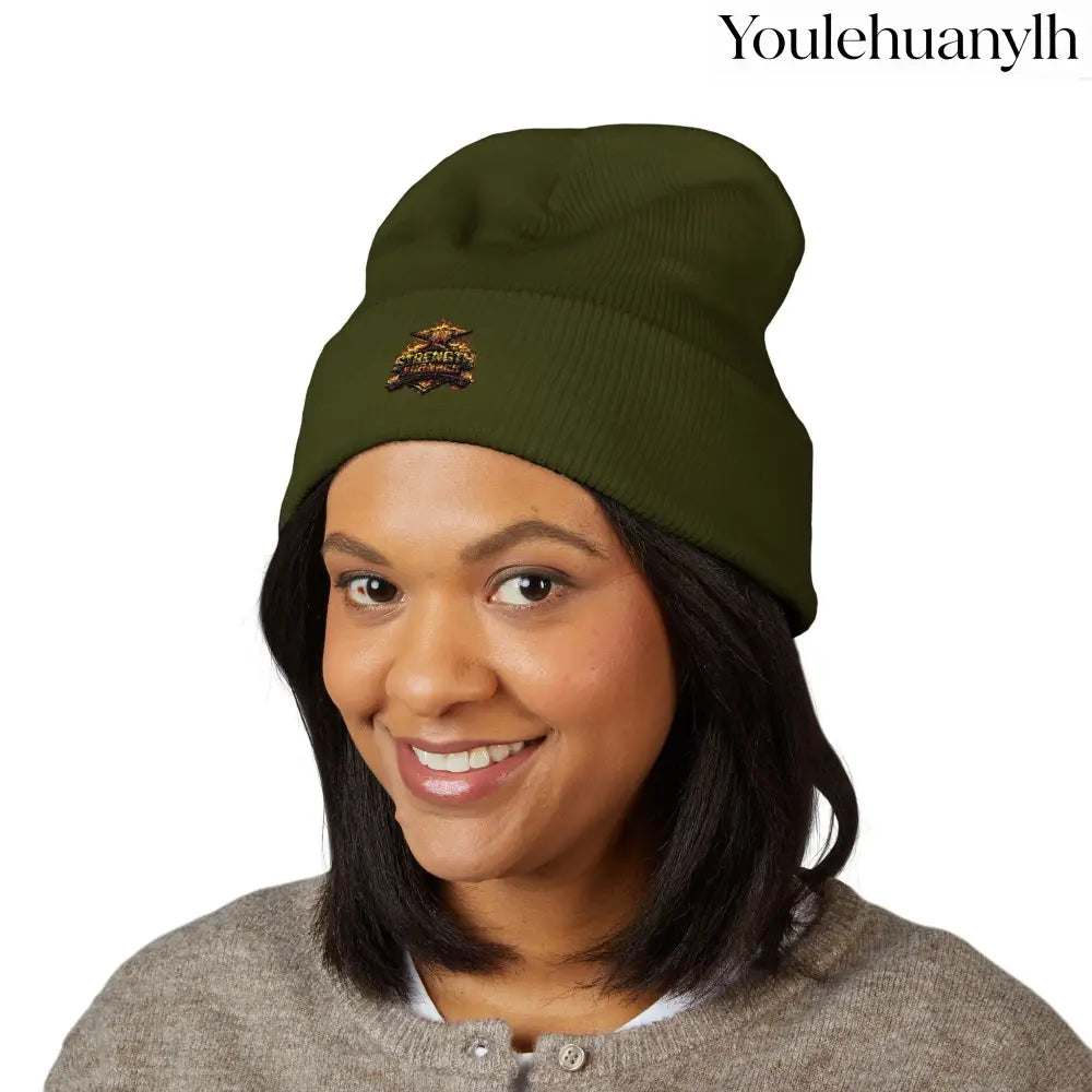 Classic Embroidered Beanie - Hats