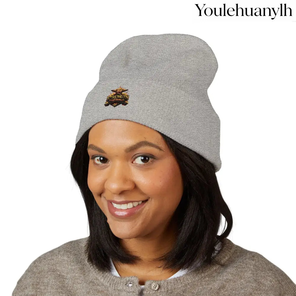 Classic Embroidered Beanie - Hats