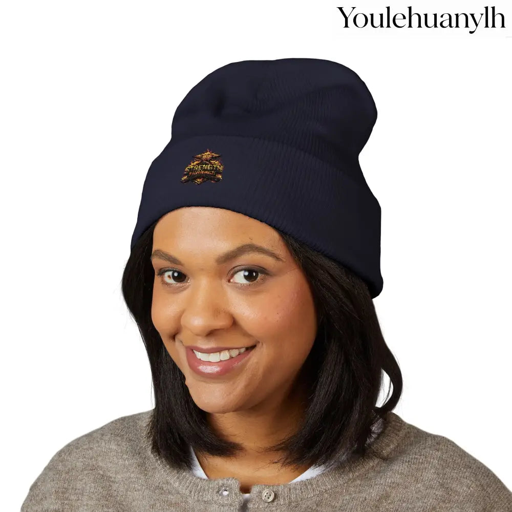 Classic Embroidered Beanie - Hats