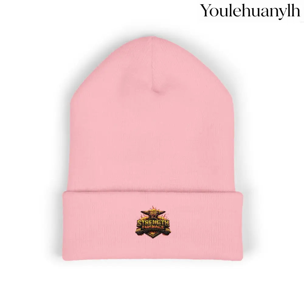 Classic Embroidered Beanie - One size / Baby Pink - Hats