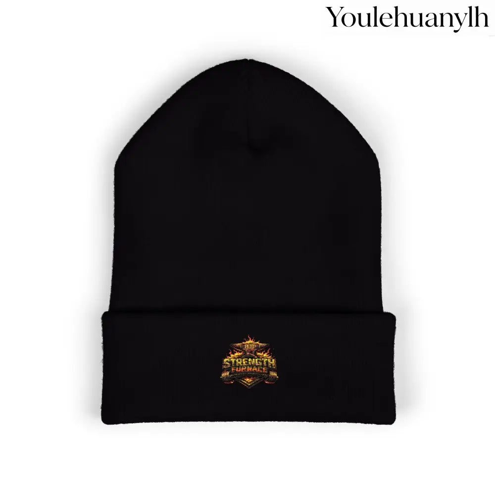 Classic Embroidered Beanie - One size / Black - Hats