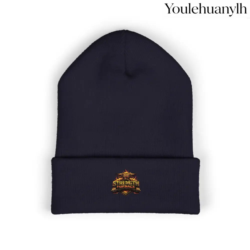Classic Embroidered Beanie - One size / Navy - Hats