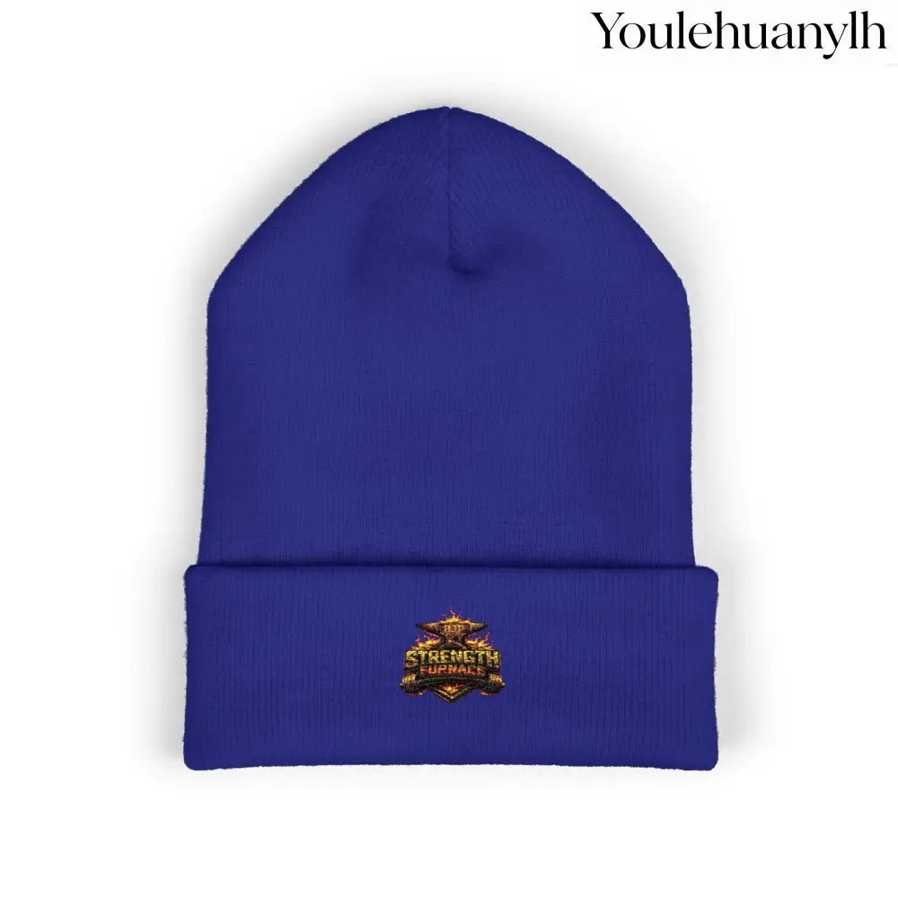 Classic Embroidered Beanie - One size / Royal - Hats