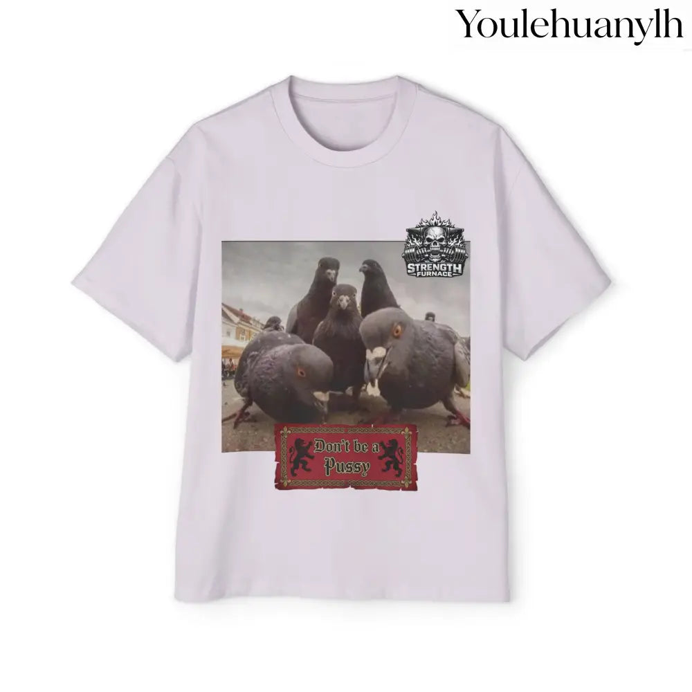 Don’t be a Pussy | Birds Agree Graphic Beefy Tee - S / Orchid - T-Shirt
