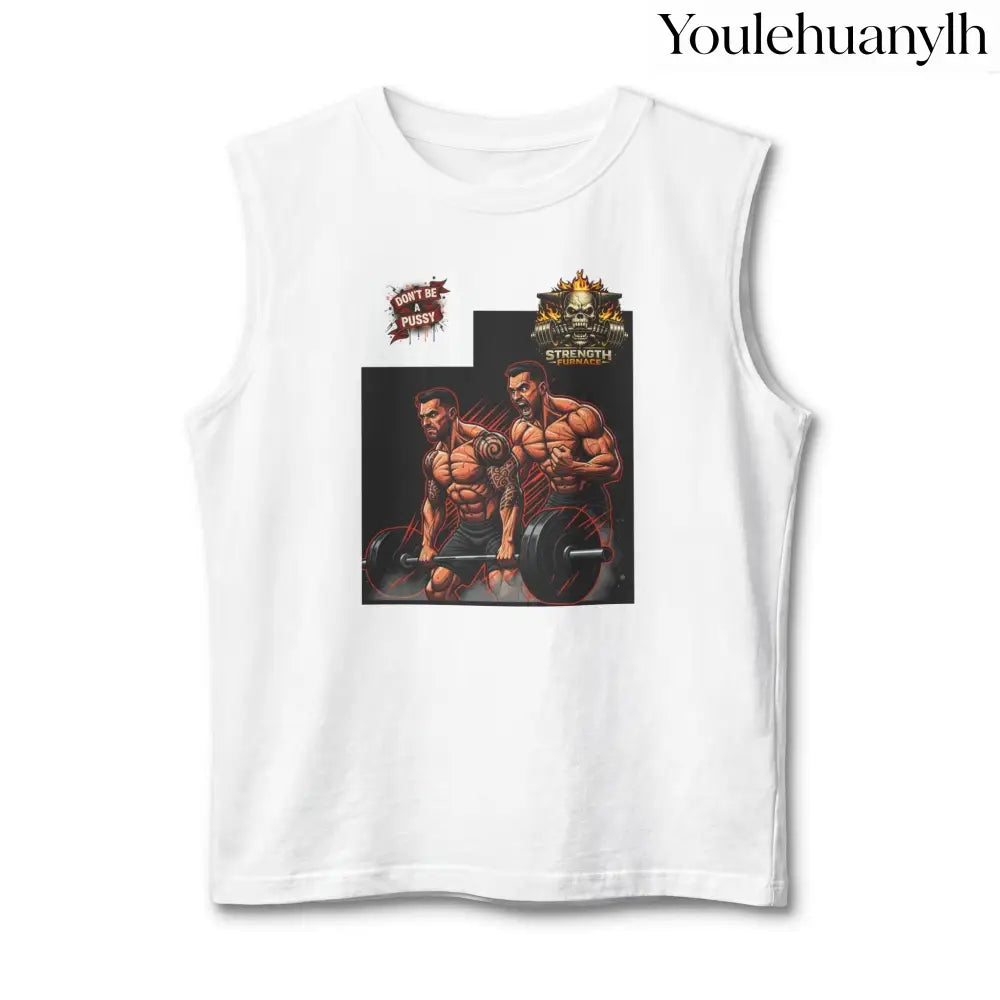 Don’t be a Pussy | But use a Spotter Graphic Muscle Tee - Tank Top