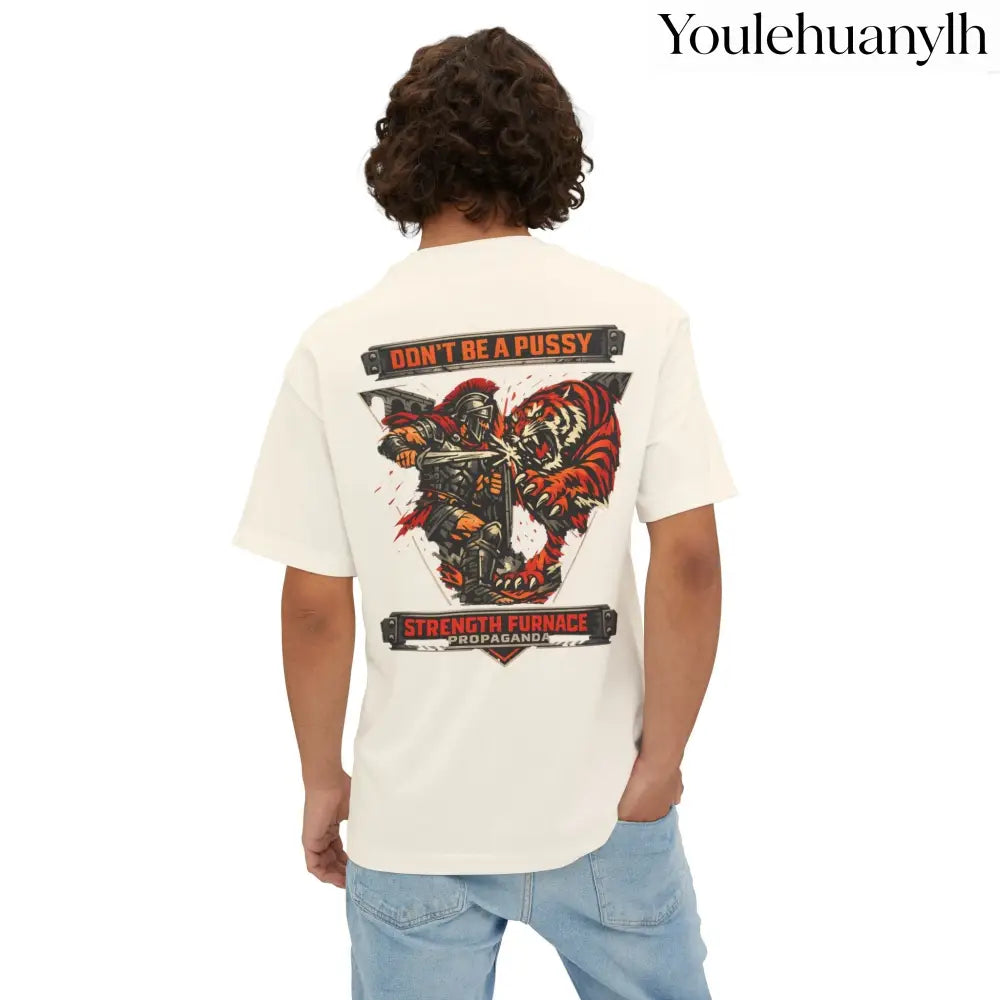 Don’t Be a Pussy | Fight a Tiger Graphic Box Tee - T-Shirt