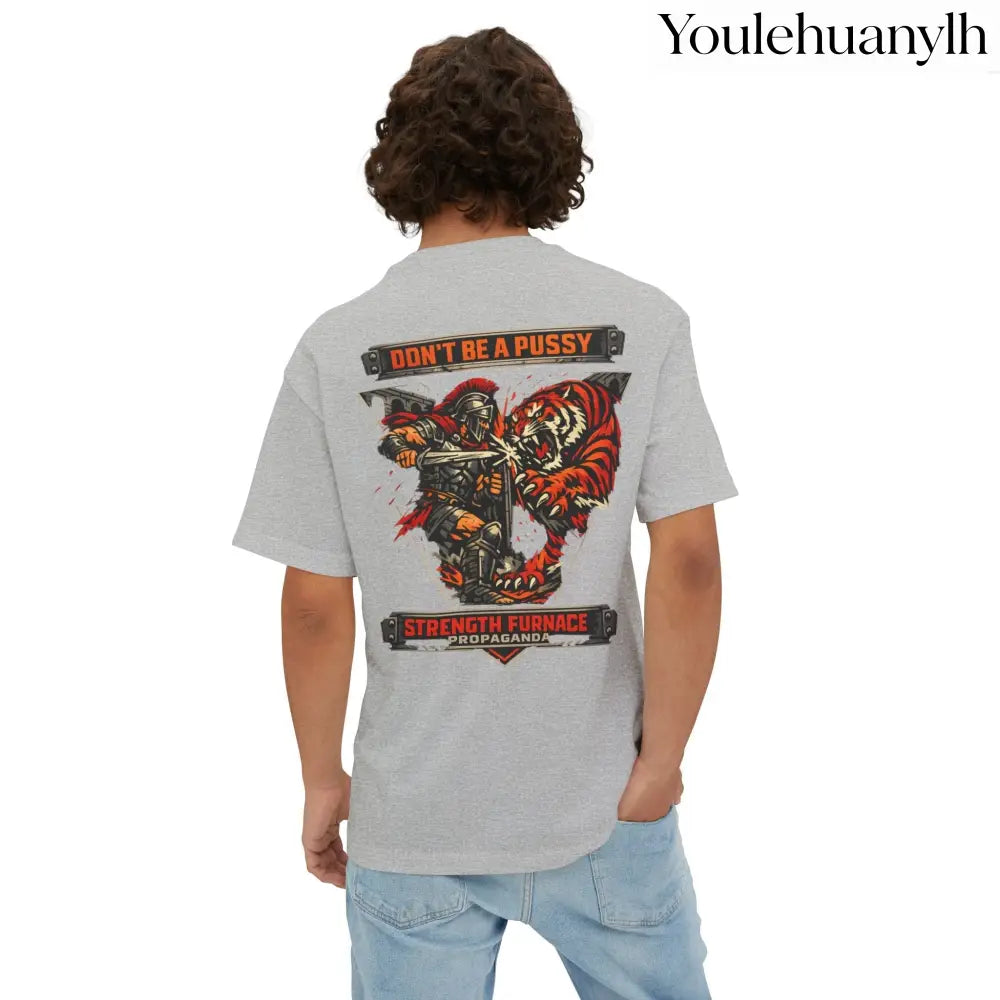 Don’t Be a Pussy | Fight a Tiger Graphic Box Tee - T-Shirt