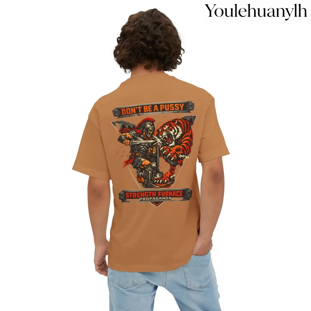 Don’t Be a Pussy | Fight a Tiger Graphic Box Tee - T-Shirt