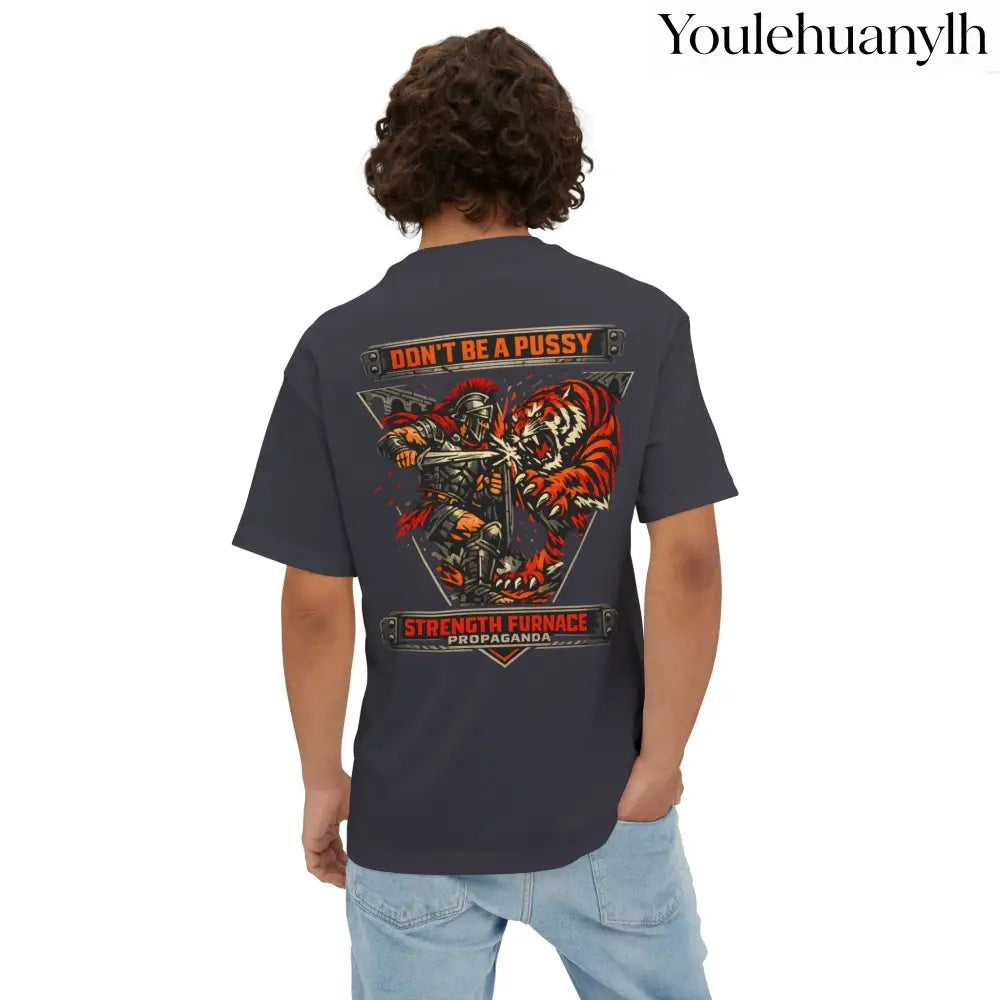 Don’t Be a Pussy | Fight a Tiger Graphic Box Tee - T-Shirt