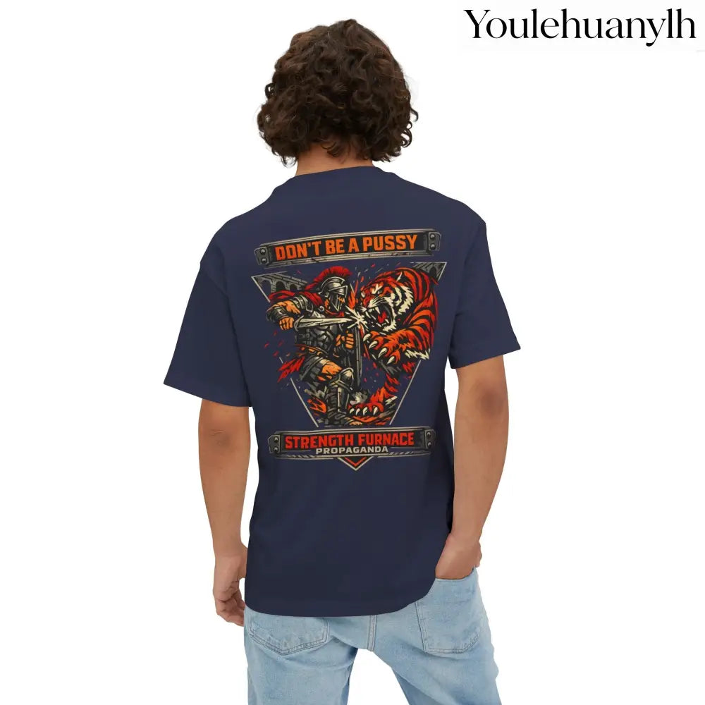 Don’t Be a Pussy | Fight a Tiger Graphic Box Tee - T-Shirt
