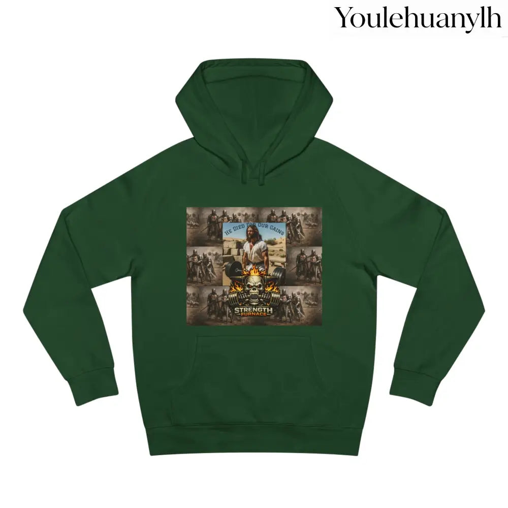 Don’t be a Pussy | God Forbids It Graphic Hoodie - Forest Green / XS - Hoodie