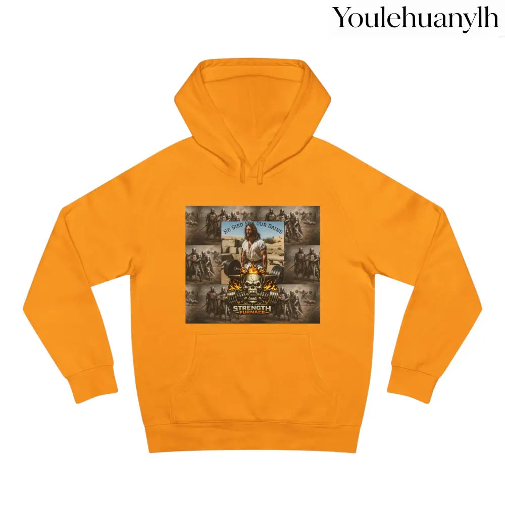 Don’t be a Pussy | God Forbids It Graphic Hoodie - Gold / XS - Hoodie