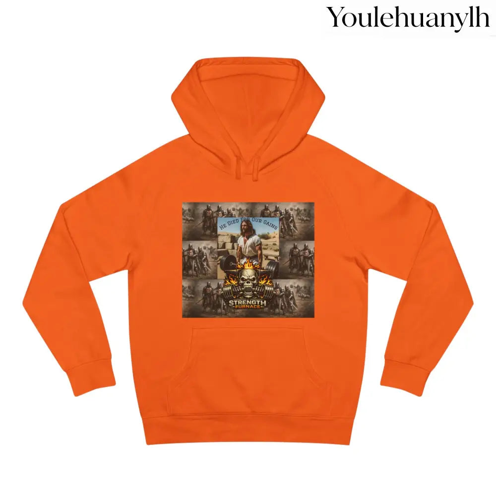 Don’t be a Pussy | God Forbids It Graphic Hoodie - Orange / XS - Hoodie