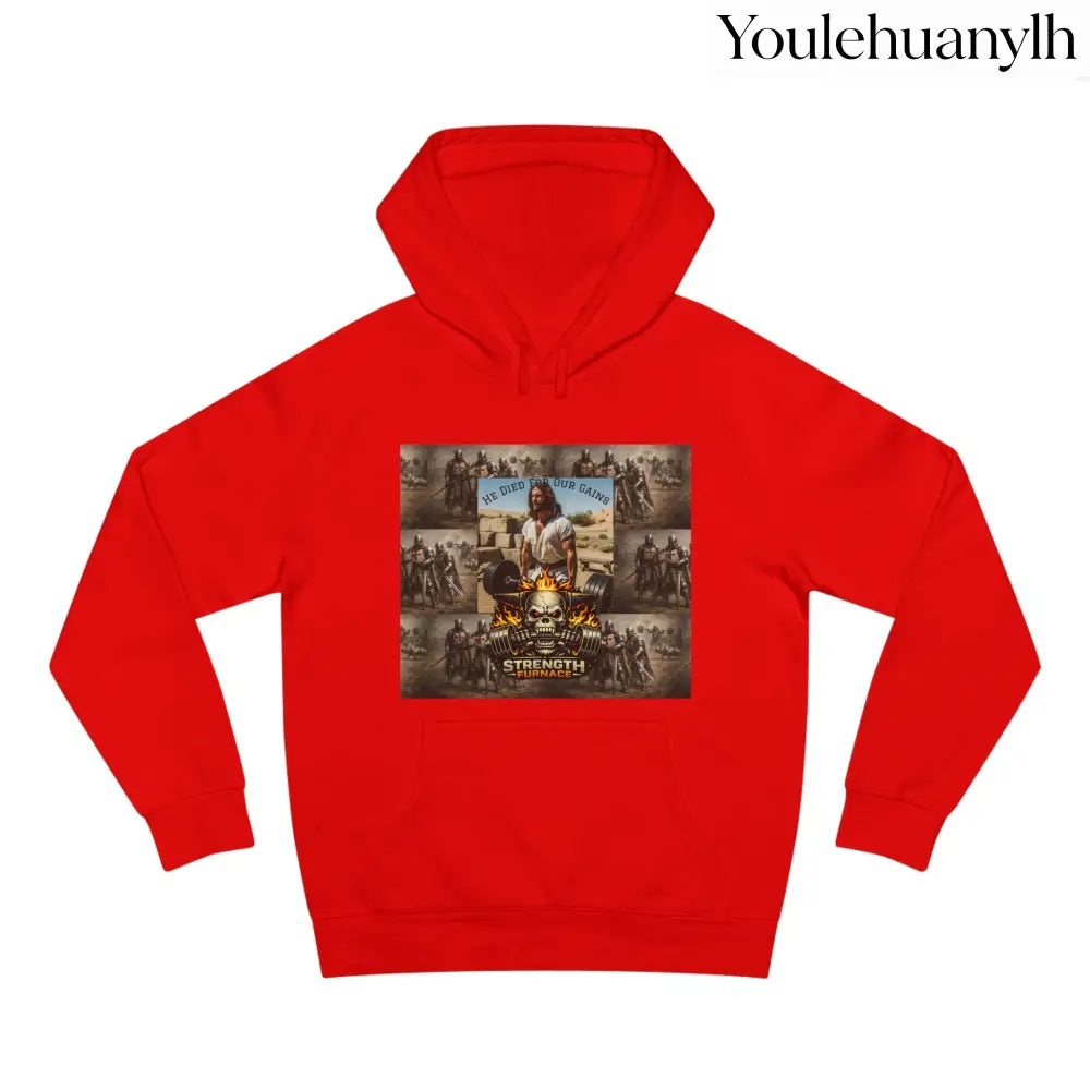 Don’t be a Pussy | God Forbids It Graphic Hoodie - Red / XS - Hoodie