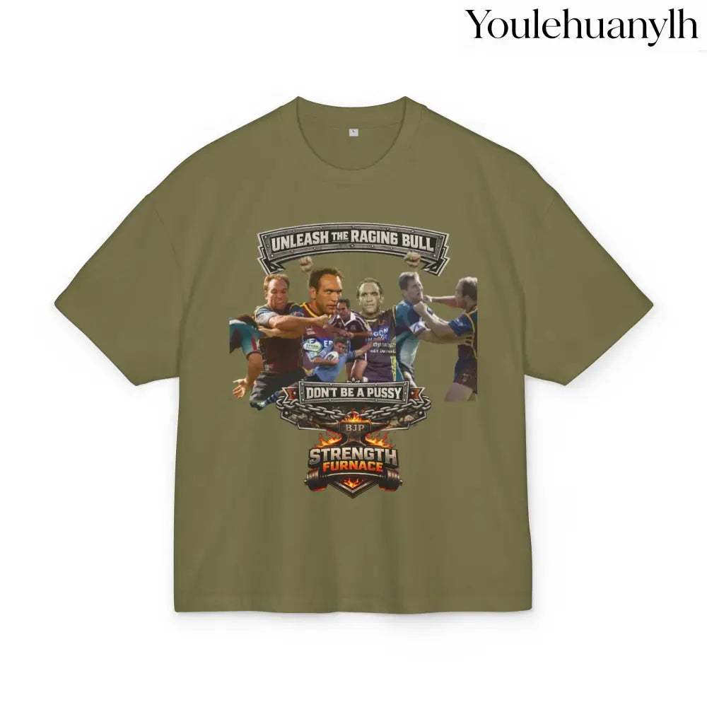 Don’t Be a Pussy | Gorden Tallis Graphic Tee - Olive / XS - T-Shirt