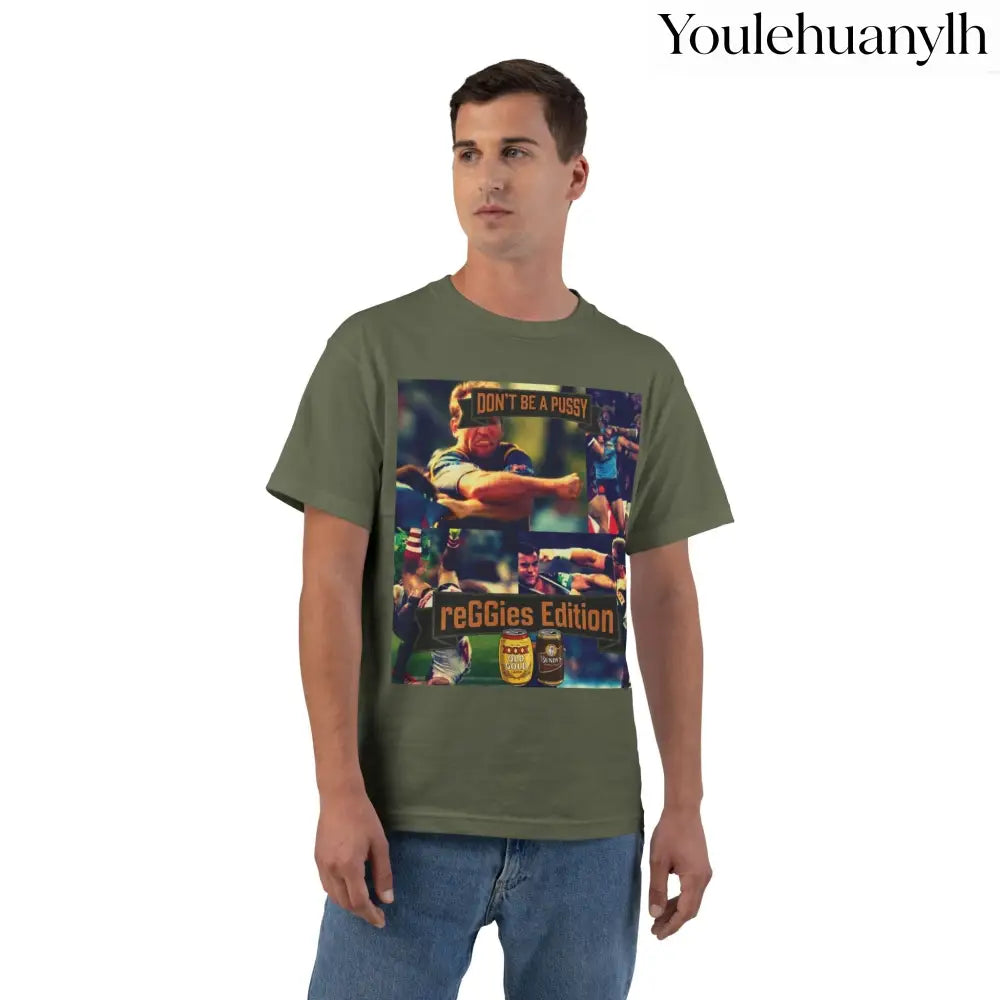 Don’t Be A Pussy | Graphic Tee | reGGies edition - Fatigue Green / S - T-Shirt