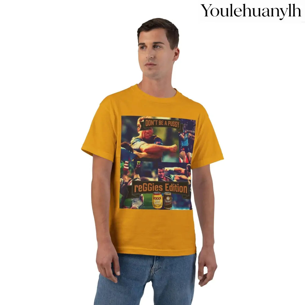 Don’t Be A Pussy | Graphic Tee | reGGies edition - Gold / S - T-Shirt