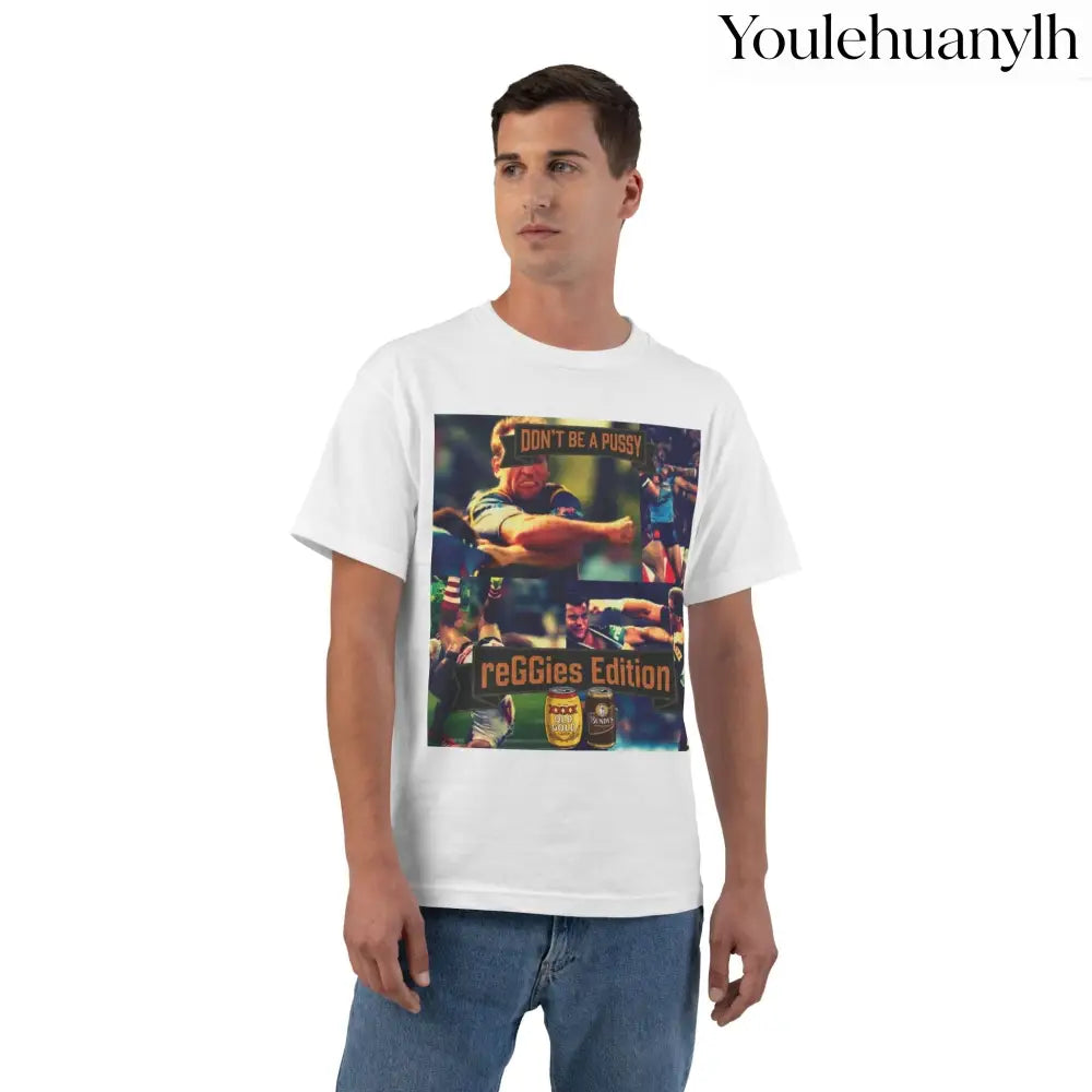 Don’t Be A Pussy | Graphic Tee | reGGies edition - White / S - T-Shirt