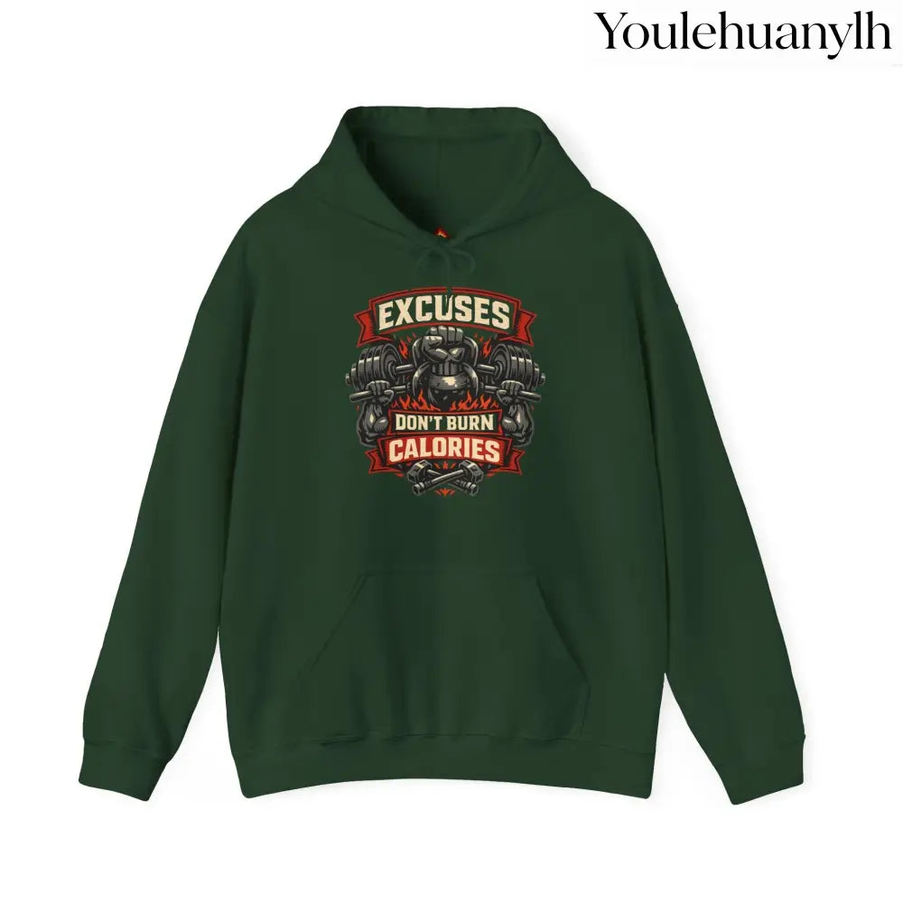 DON’T BE A PUSSY | Gym Hoodie - Forest Green / S - Hoodie