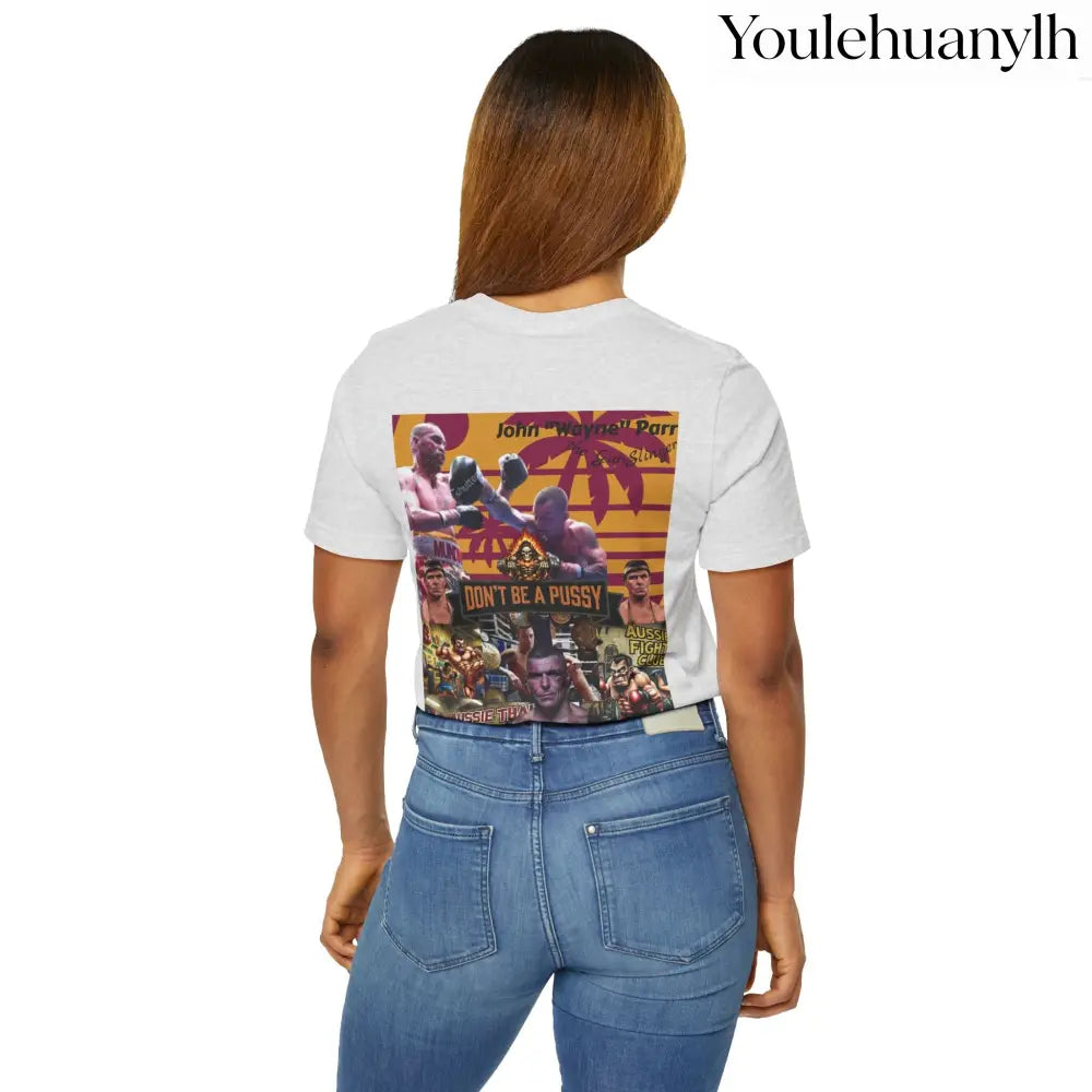 Don’t be a Pussy | Jdubya | Graphic Tee - Ash / S - T-Shirt