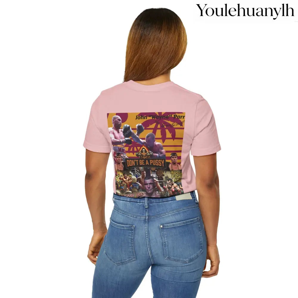 Don’t be a Pussy | Jdubya | Graphic Tee - Heather Pink / S - T-Shirt