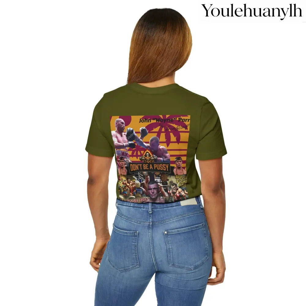 Don’t be a Pussy | Jdubya | Graphic Tee - Olive / S - T-Shirt