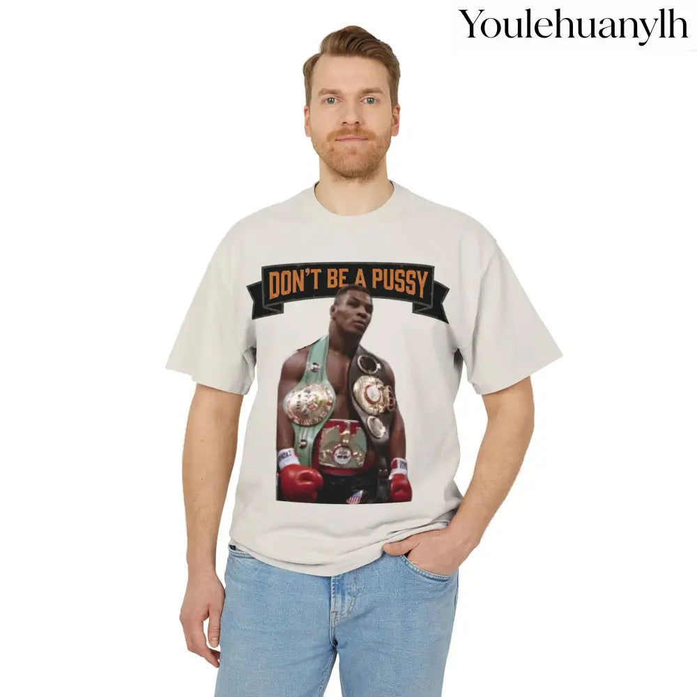 Don’t be a Pussy | Kid Dynamite Graphic Tee - Faded Bone / S - T-Shirt