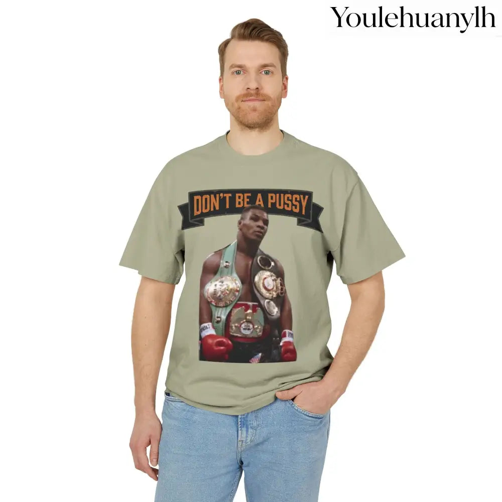 Don’t be a Pussy | Kid Dynamite Graphic Tee - Faded Eucalyptus / S - T-Shirt