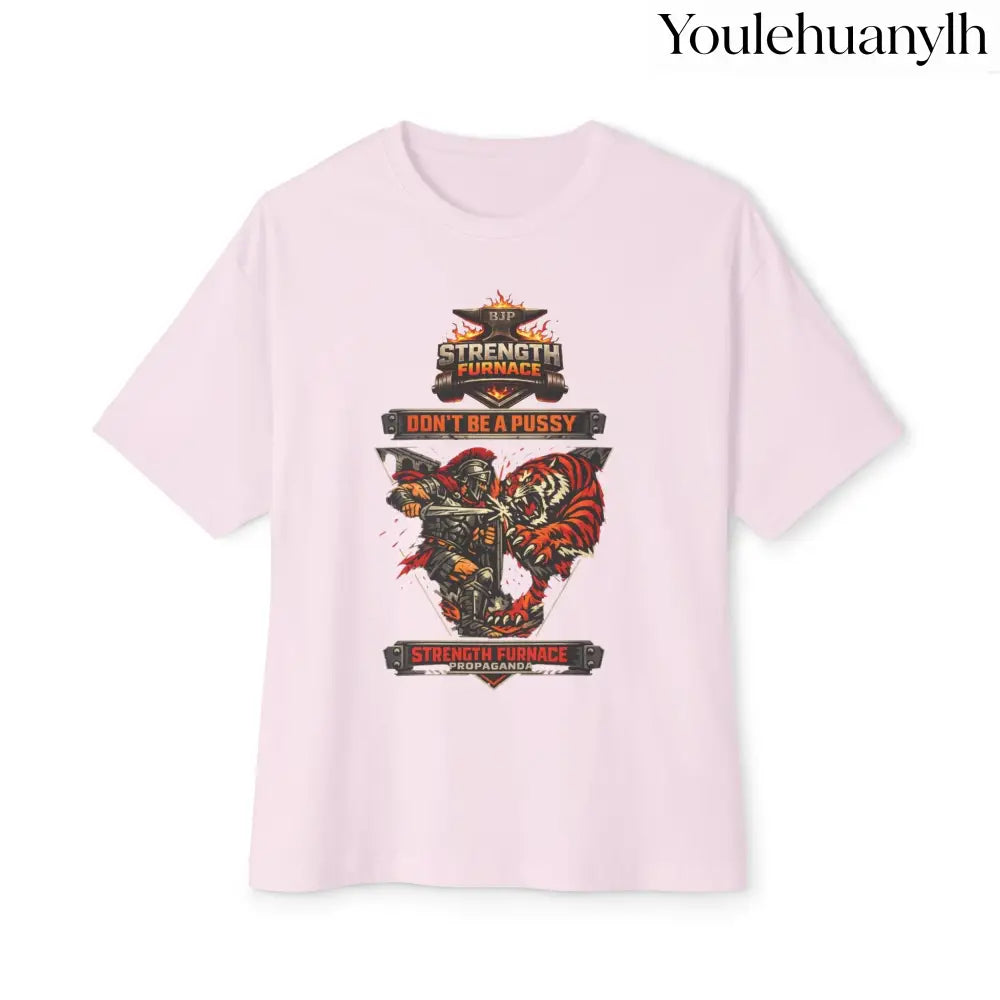 Don’t be a Pussy | Ned Graphic Tee - Soft Pink / XS - T-Shirt