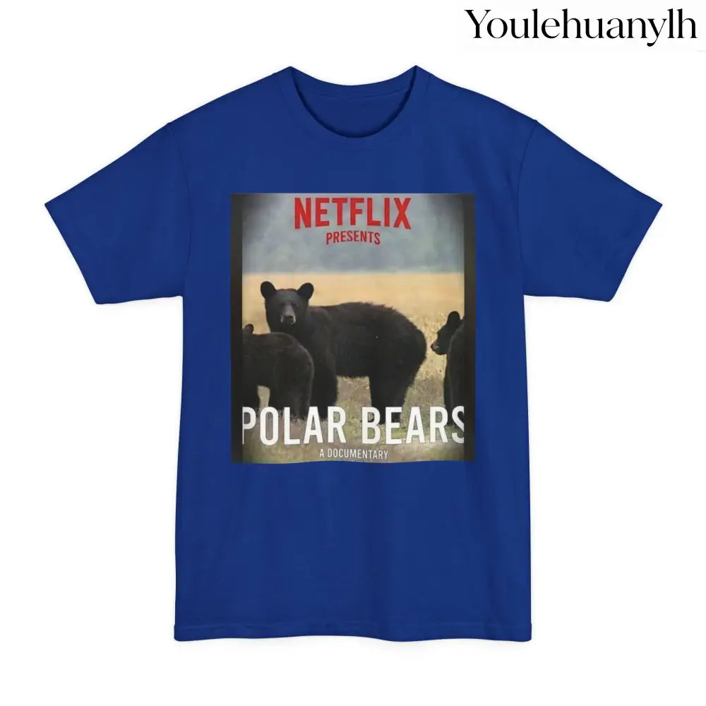 Don’t be a Pussy | Polar Bears & Pug Graphic Tall Tee - Deep Royal / LT - T-Shirt
