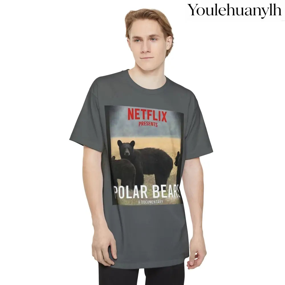 Don’t be a Pussy | Polar Bears & Pug Graphic Tall Tee - T-Shirt