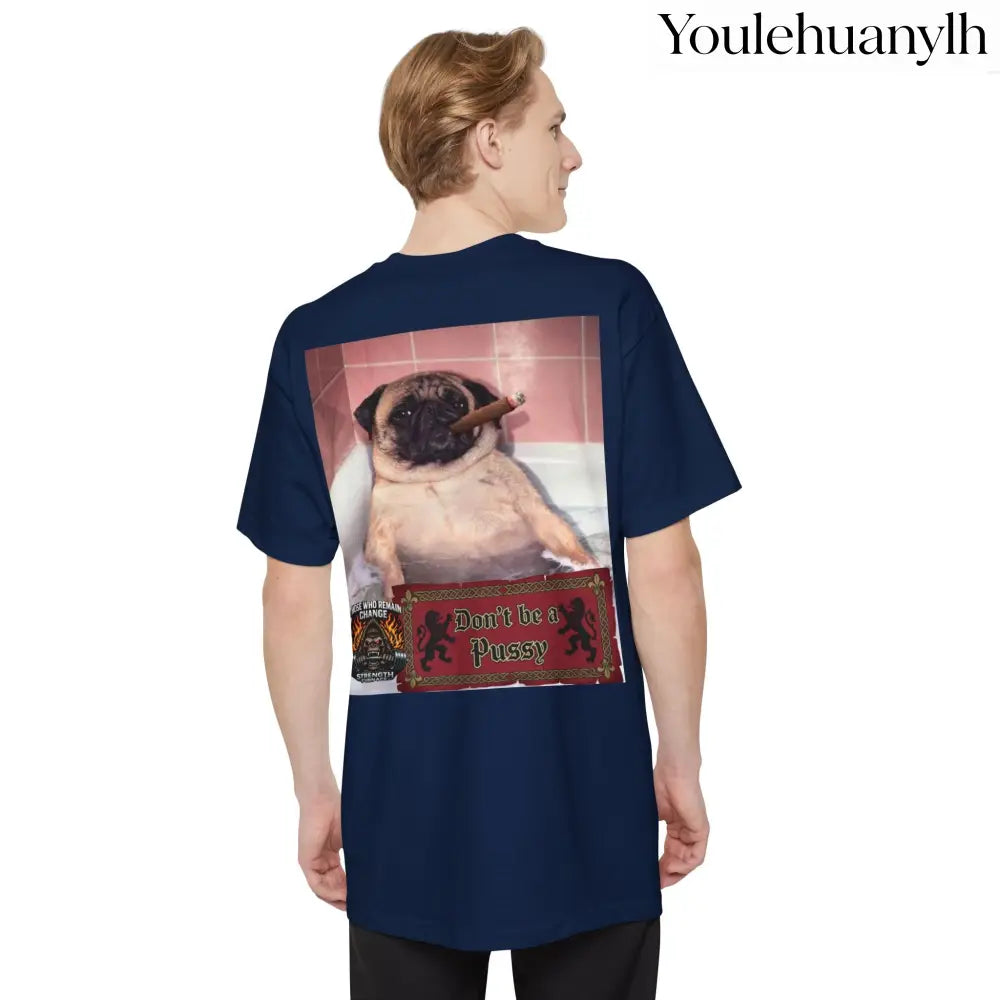 Don’t be a Pussy | Polar Bears & Pug Graphic Tall Tee - T-Shirt