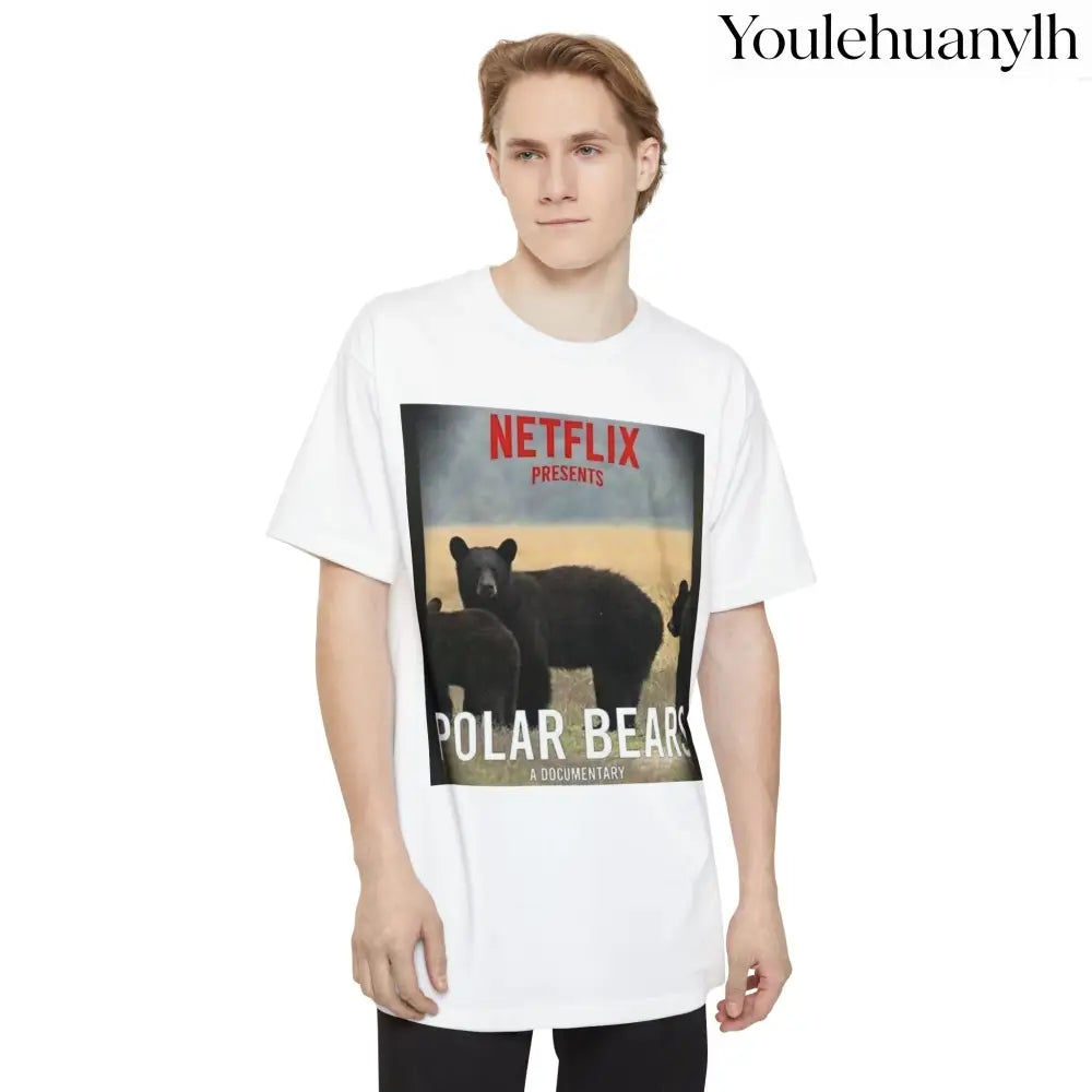 Don’t be a Pussy | Polar Bears & Pug Graphic Tall Tee - T-Shirt