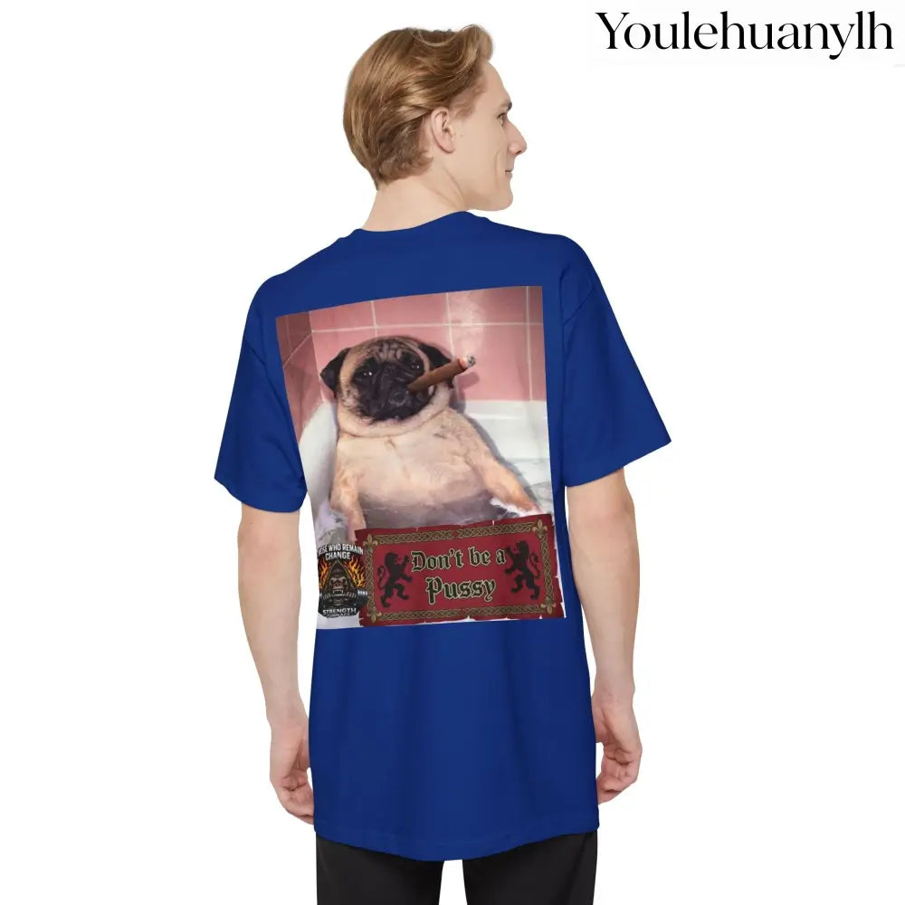 Don’t be a Pussy | Polar Bears & Pug Graphic Tall Tee - T-Shirt