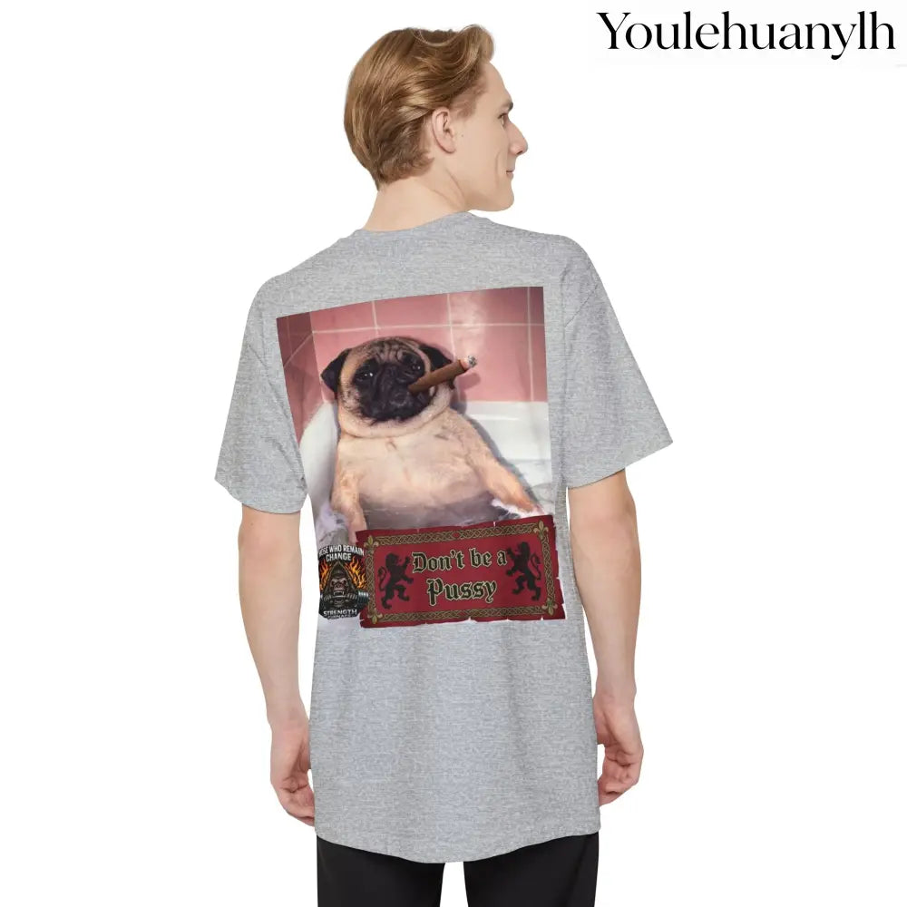 Don’t be a Pussy | Polar Bears & Pug Graphic Tall Tee - T-Shirt