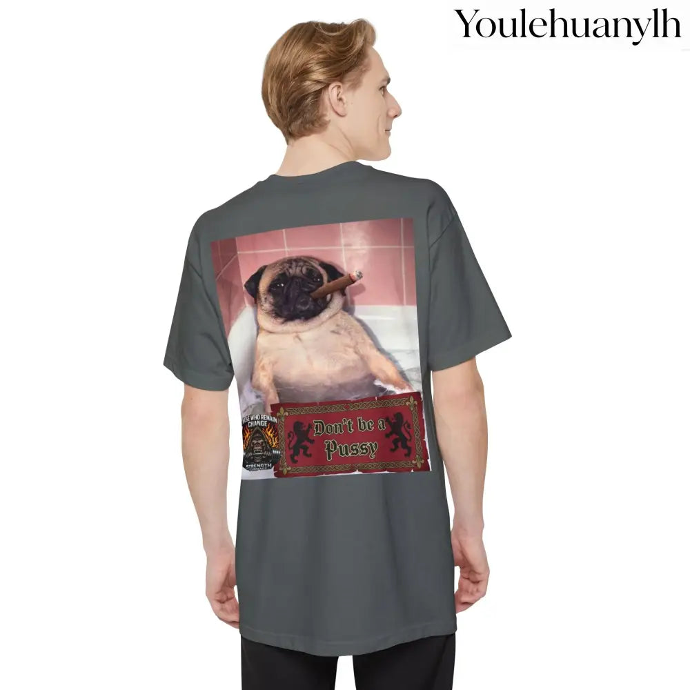 Don’t be a Pussy | Polar Bears & Pug Graphic Tall Tee - T-Shirt