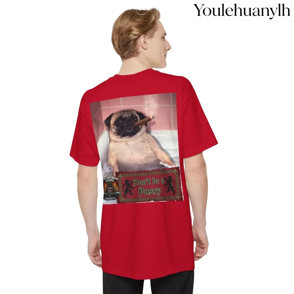 Don’t be a Pussy | Polar Bears & Pug Graphic Tall Tee - T-Shirt