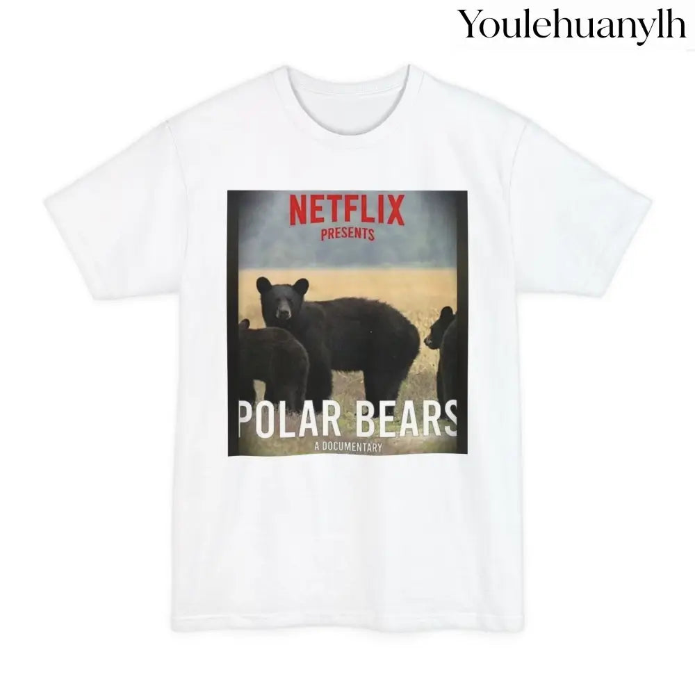 Don’t be a Pussy | Polar Bears & Pug Graphic Tall Tee - White / LT - T-Shirt