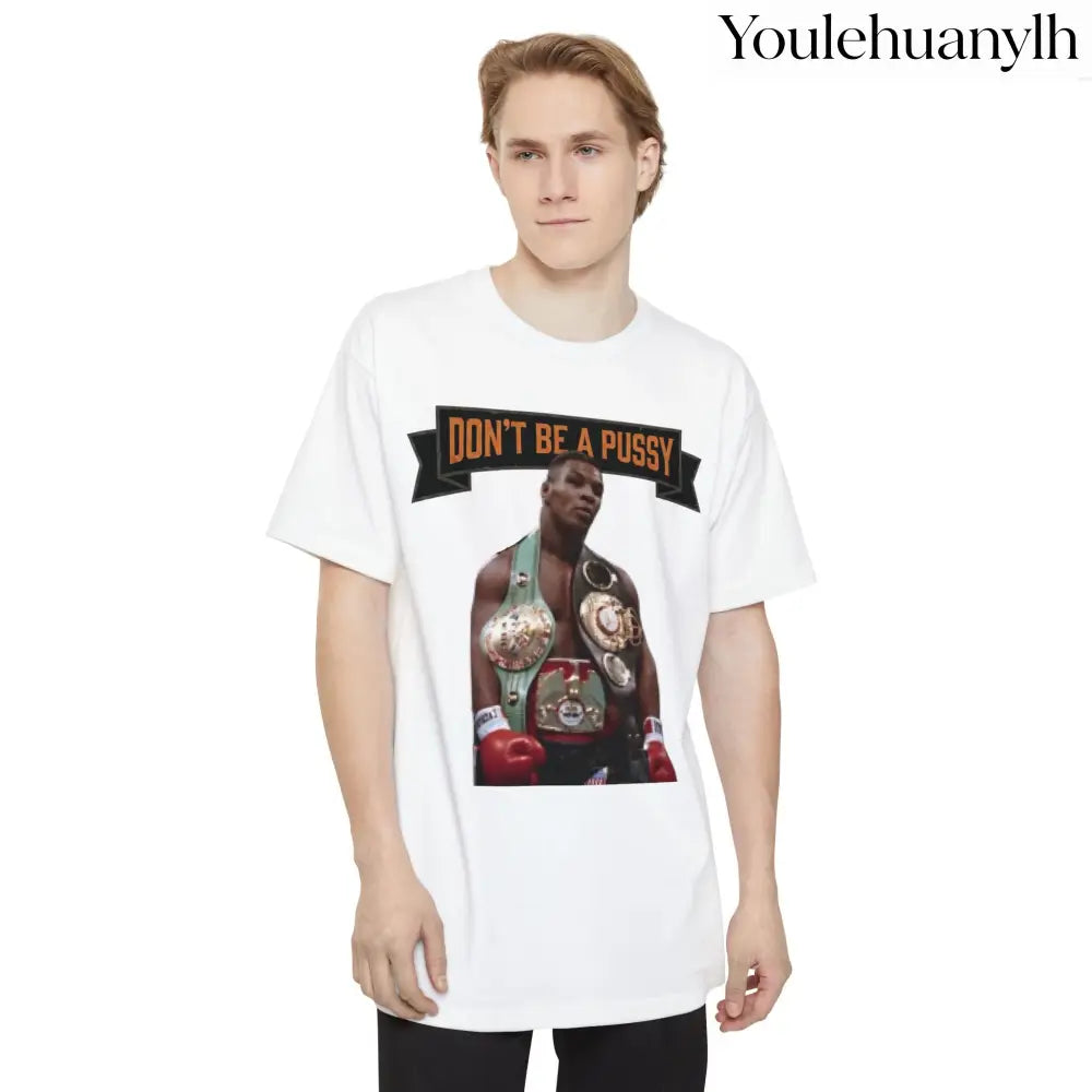 Don’t Be a Pussy | Tyson Tall Tee - White / LT - T-Shirt