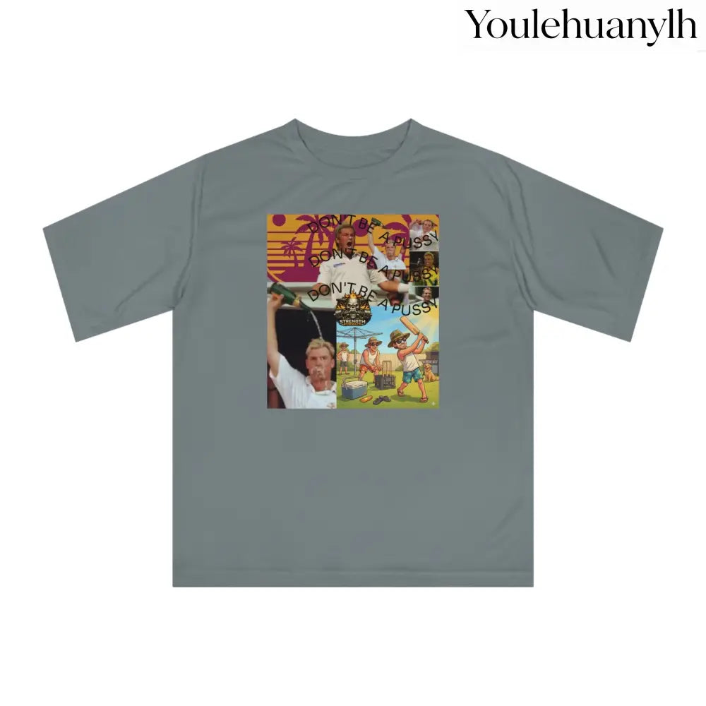 Don’t be a Pussy | Warnie | Graphic Tee - Sport Graphite / XS - T-Shirt