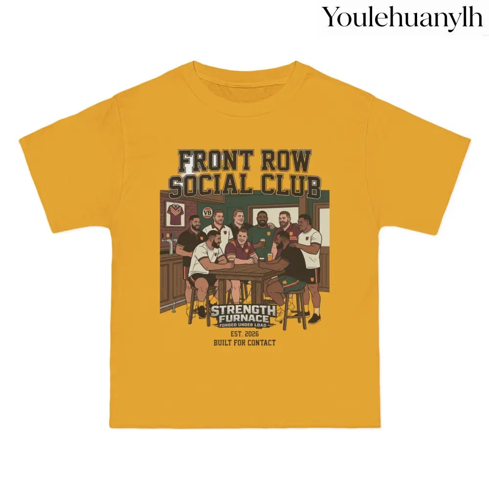 Front Row Social Club T-Shirt, Vintage Rowers Club Graphic Tee - T-Shirt