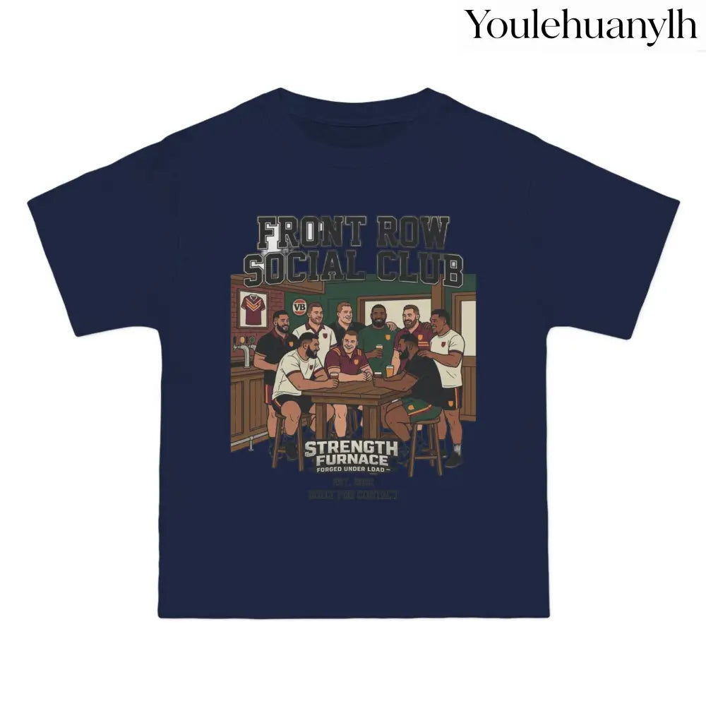 Front Row Social Club T-Shirt, Vintage Rowers Club Graphic Tee - T-Shirt