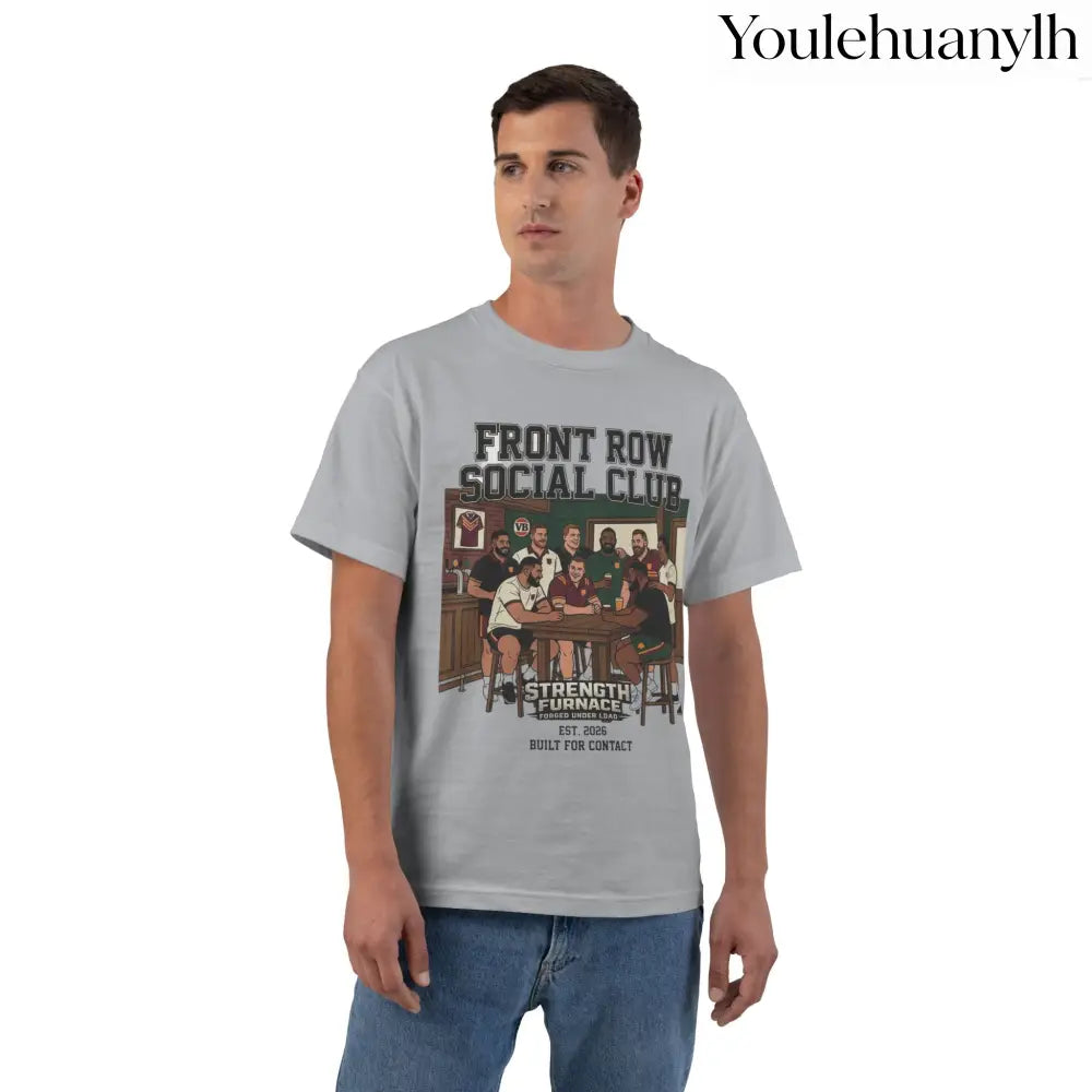 Front Row Social Club T-Shirt, Vintage Rowers Club Graphic Tee - T-Shirt