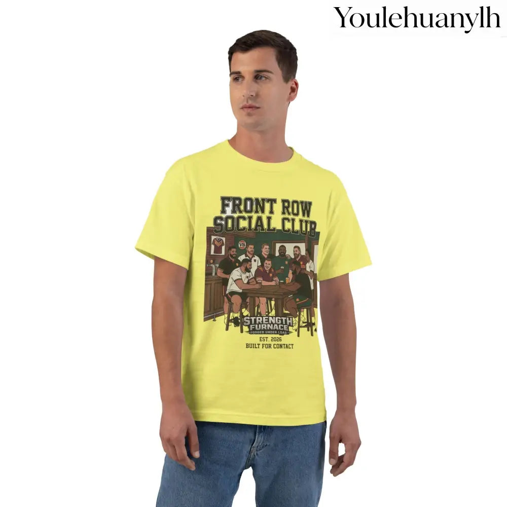 Front Row Social Club T-Shirt, Vintage Rowers Club Graphic Tee - T-Shirt